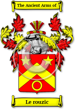Le rouzic Family Crest Download (jpg) Legacy Series - 150 DPI